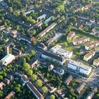 Münsters Geistviertel bei der Ballonfahrt fotografiert