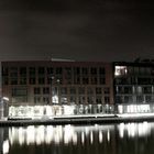 Münsters Hafenpanorama bei Nacht