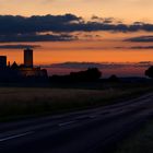 Münzenburg im Abendrot