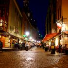 Münzgasse Dresden am Abend