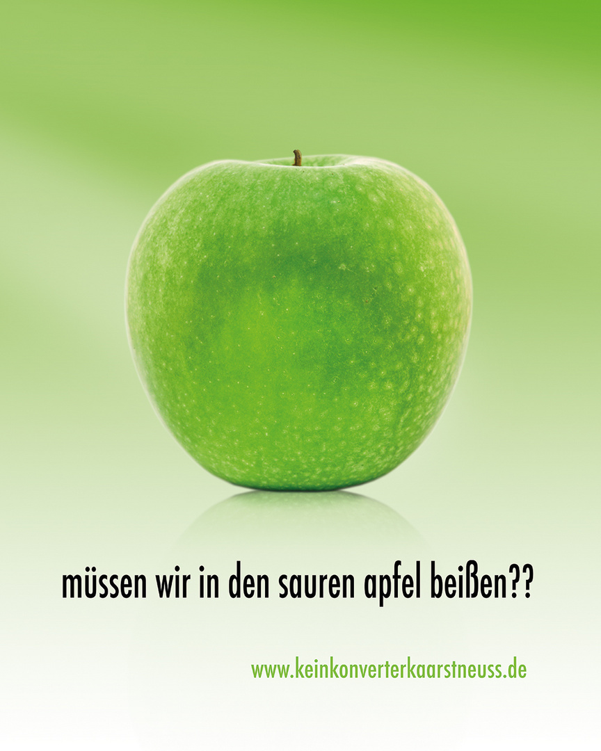 müssen wir in den sauren apfel beißen?