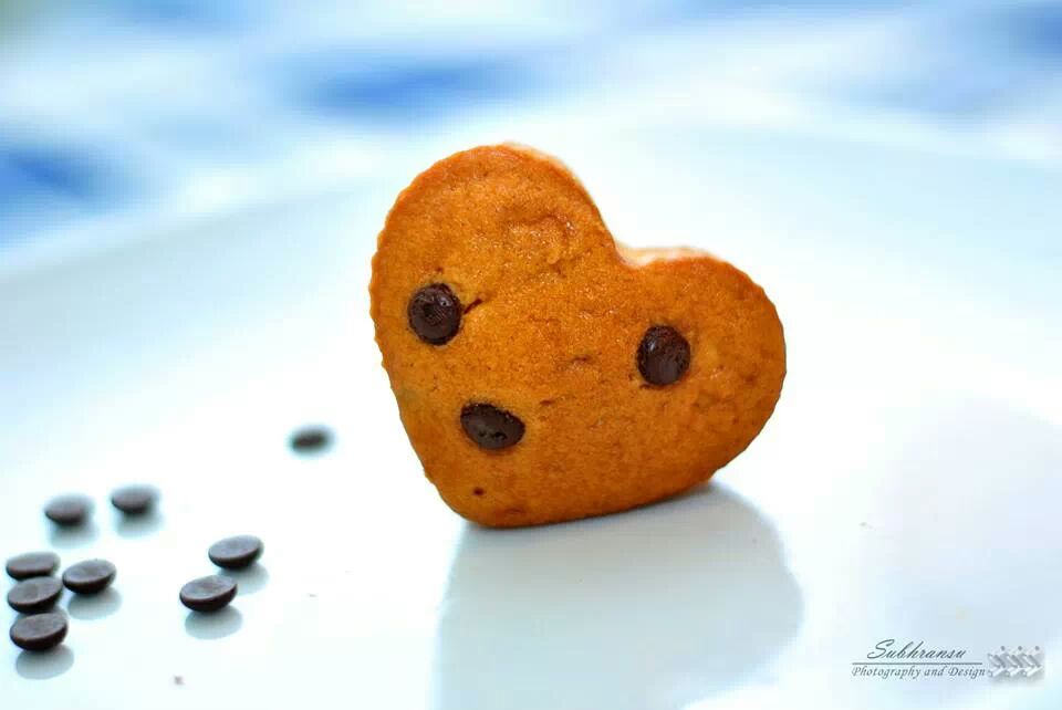 muffin with a heart