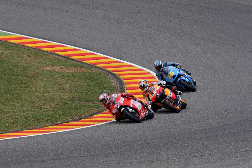 Mugello 2009 Stoner, dovizioso e capirossi.