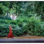 Mujer de rojo