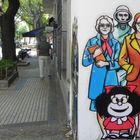 MUJERES Y UN BUZO,EN LA PARED