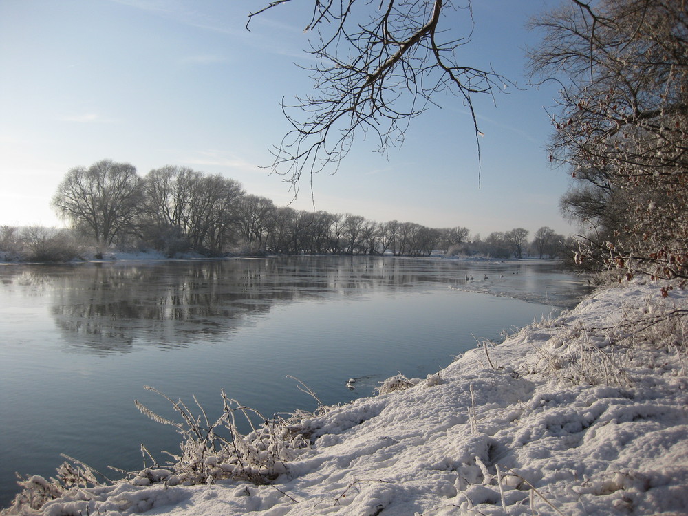 Mulde im Winter