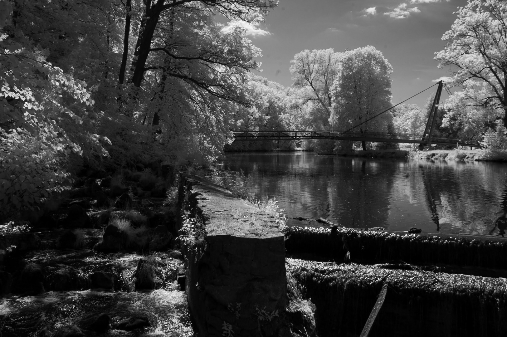 Muldenwehr bei Wolkenburg......