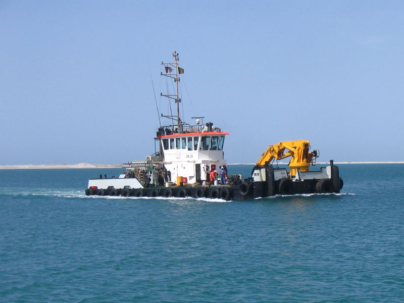 MULTI CAT DN.38 working at PALM ISLAND DUBAI