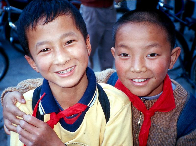 multi' cultural - two chinese youngsters