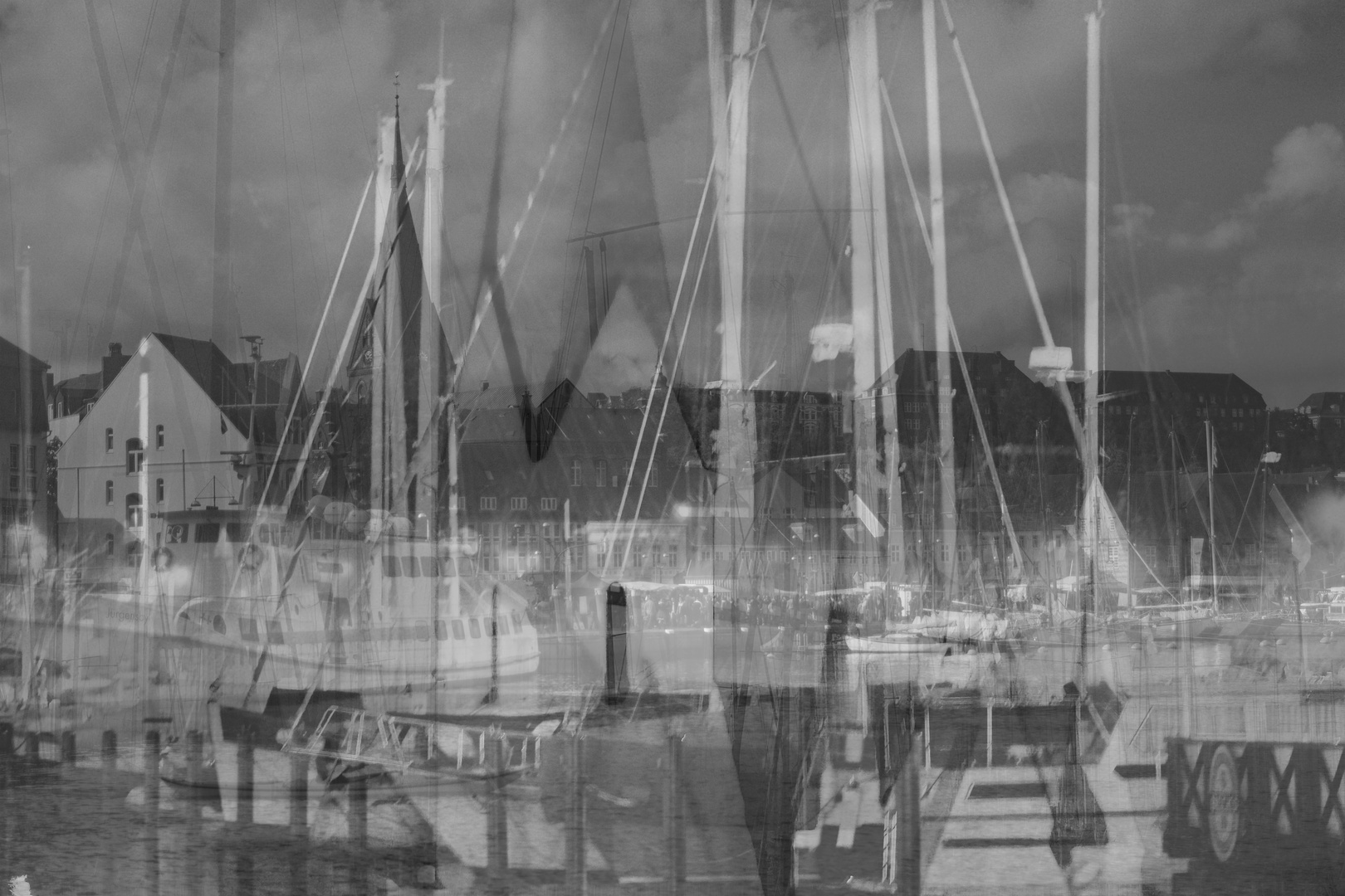 Multi Exposure Flensburger Hafen