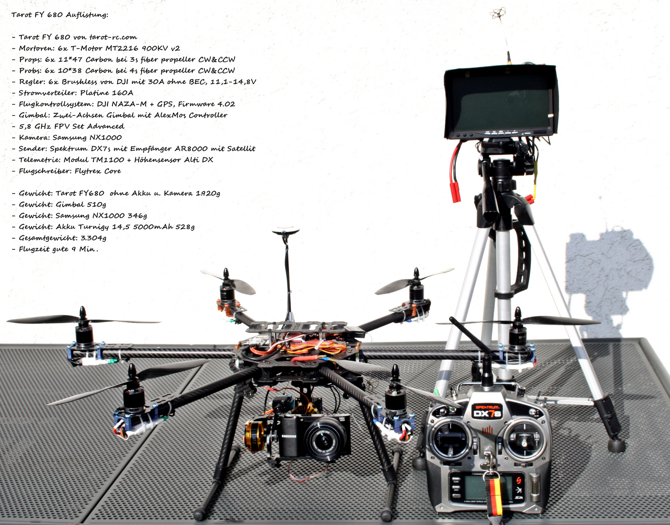 Multicopter Tarot FY680