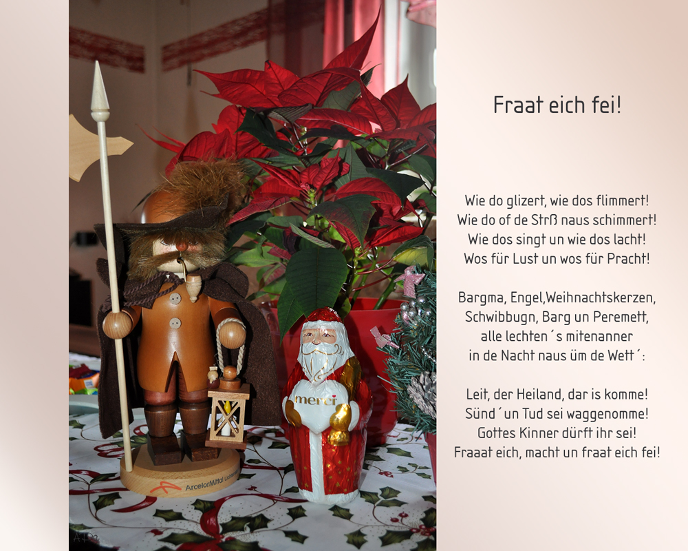 Mundartliche Weihnachtsgrüße