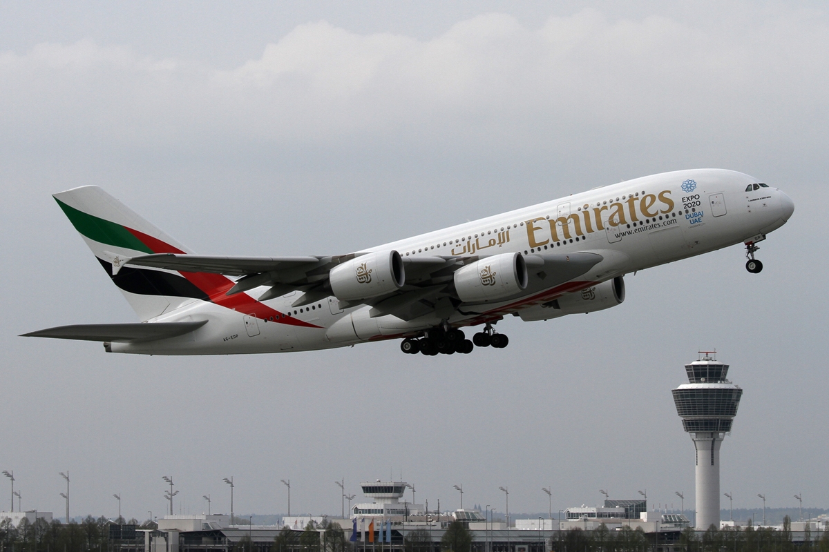 Munich Airport Emirates A380