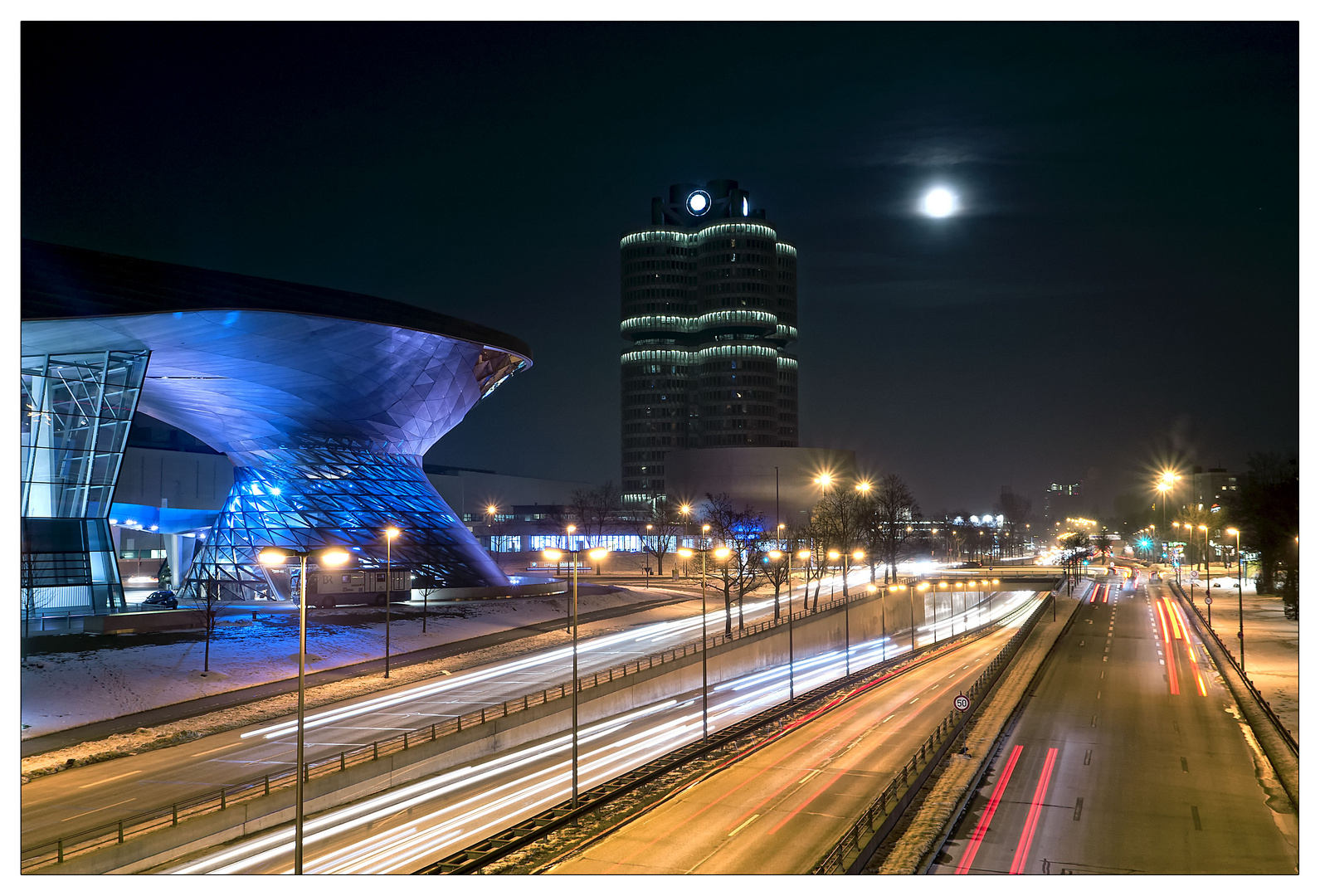 Munich at night - Museumsarchitektur