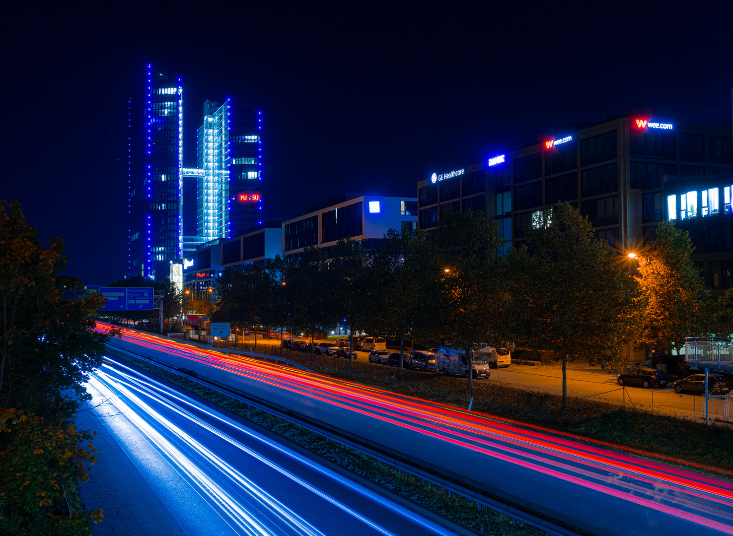 Munich lighttrails 