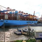 Munich Maersk auf Jungfernfahrt in Hamburg
