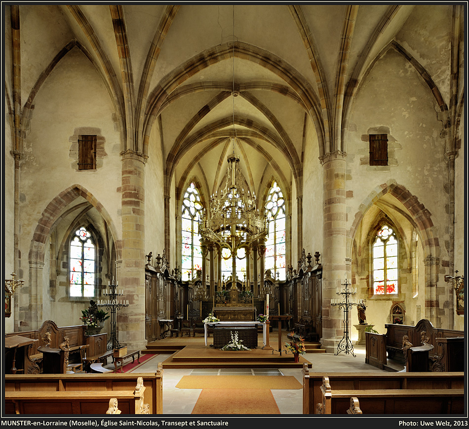 MUNSTER-en-Lorraine / Münster (F, Lorraine, 57), ehem.Stiftskirche Saint-Nicolas