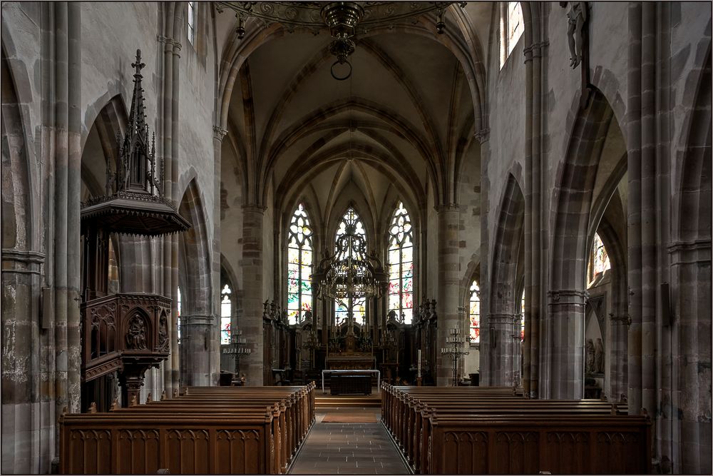 MUNSTER(LOTHRINGEN)- STIFTSKIRCHE ST. NICOLAS.