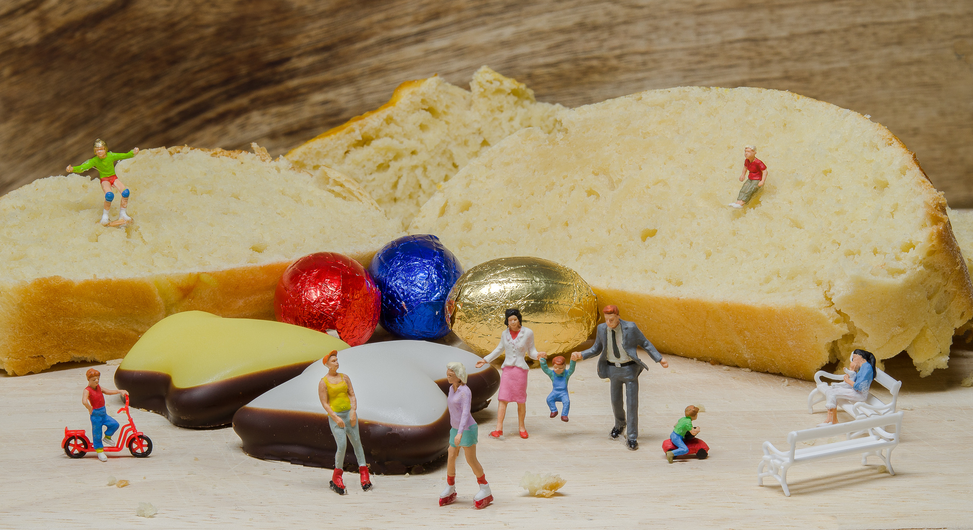 Munteres Treiben am Osterbrot?