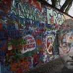 Mur John Lennon à Prague