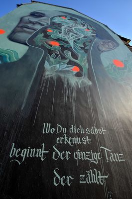 Mural "Der Fensterputzer" / Wuppertal