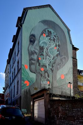 Mural "Der Fensterputzer" / Wuppertal