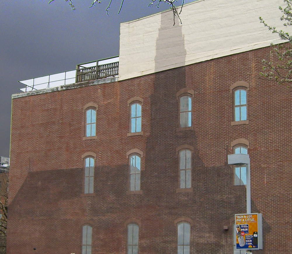 Mural "shadow of a church" in Philadelphia