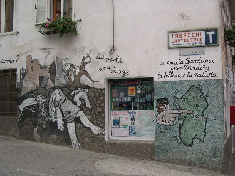 Murales in Orgosolo auf Sardinien