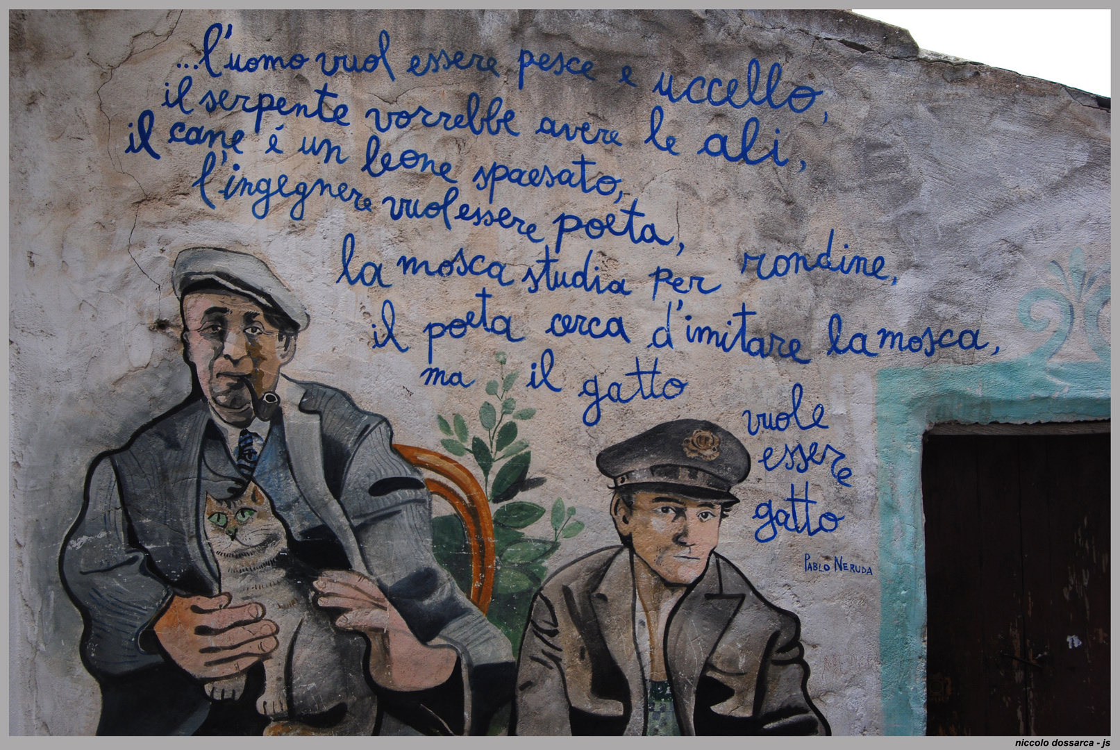 ... murales in orgosolo - Pablo Neruda - (MO-13) ...