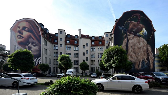 Murals "Identity" und "Dominion" / Wuppertal