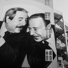 Murals in memory of Giovanni Falcone and Paolo Borsellino