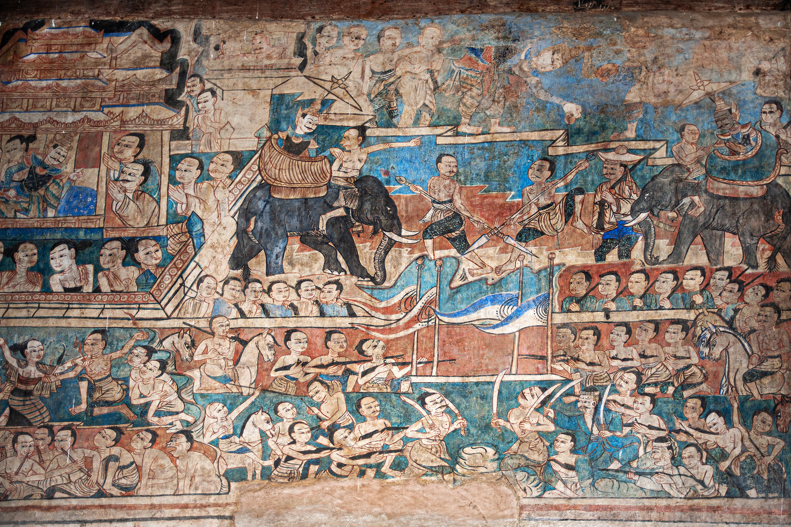 Murals in Wat Pa Daet