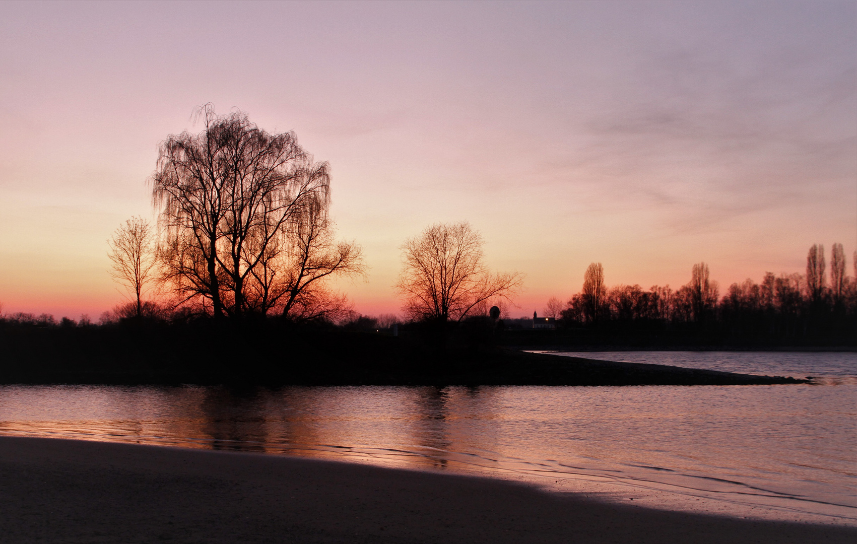 Murgmündung in den Rhein