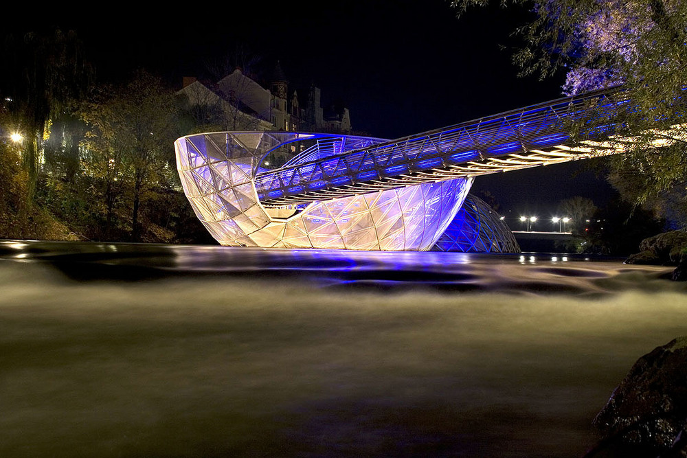 Murinsel bei Nacht