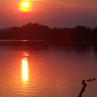 Murnau a. Staffelsee bei Sonnenuntergang