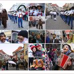 Murnauer Schellenrührer und andere Gestalten treiben den Winter aus.