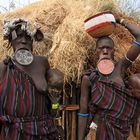 Mursi-Frauen, Omo-Tal, Äthiopien