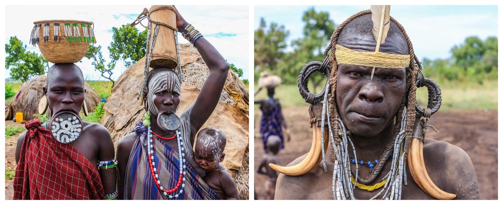 Mursi im Mago-Nationalpark