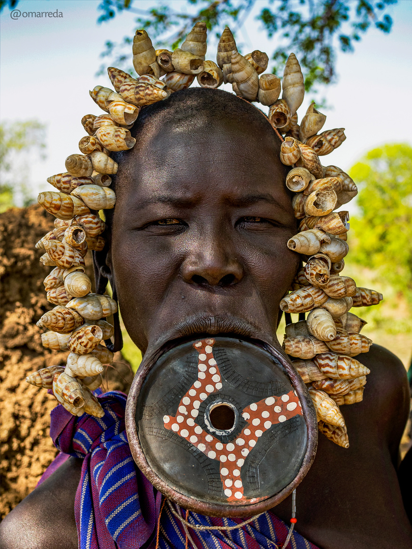 Mursi Tribe Woman