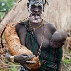 [ Mursi Tribe Woman with Child ]