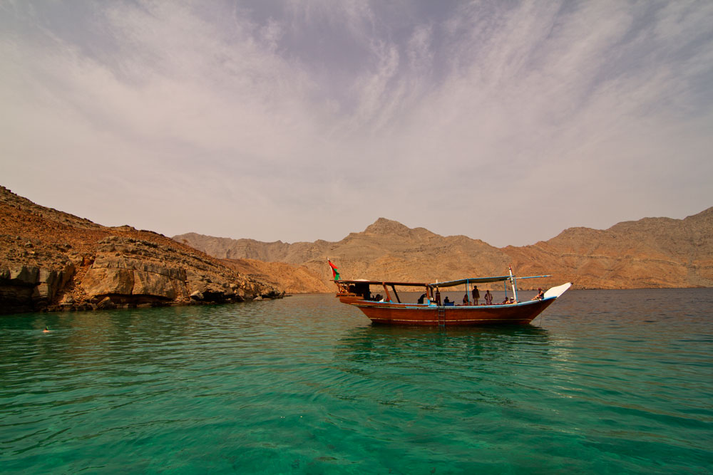 Musandam/Oman; Dhowfahrt