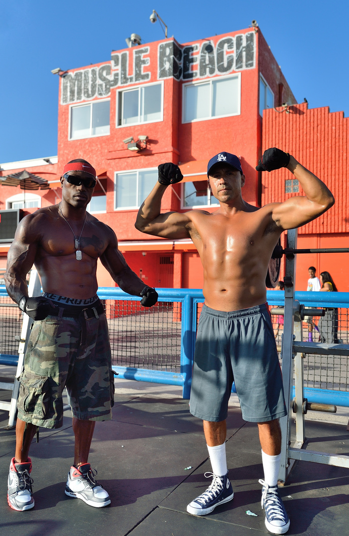 Muscle Beach Posing