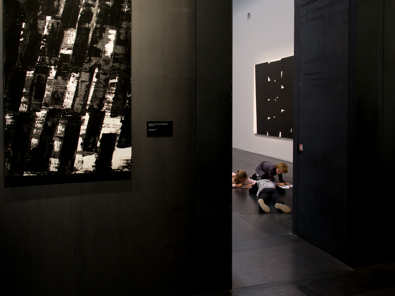 musée Soulages, travail d'élèves