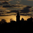 Musegg wall towers during sunset