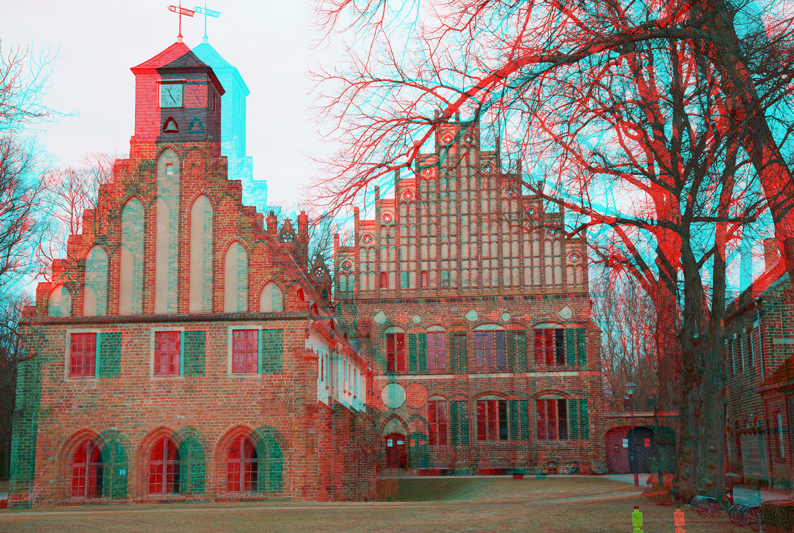 Museum Koster Zinna  - Anaglyphe (rot cyan)