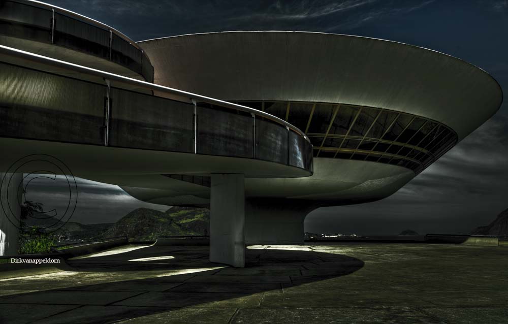 Museum of Modern Art in Niteroi, Rio de Janeiro, build by Niemeyer