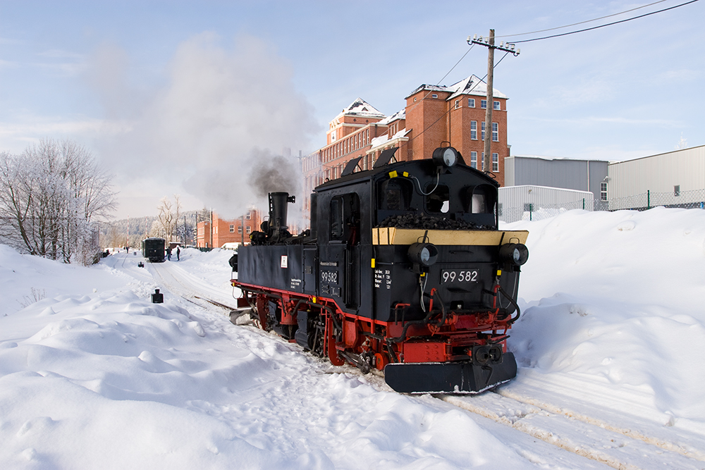 Museumsbahn Schönheide im Winter