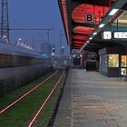 Museumsbahnsteig Oberhausen Blick Gasometer