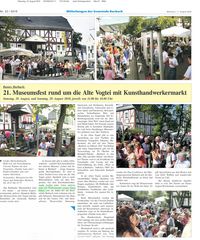 Museumsfest in Burbach