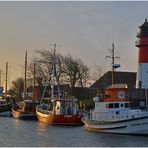 Museumshafen Büsum im Morgenlicht